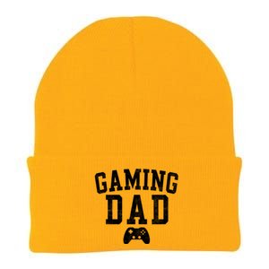 Gaming Dad Classic Bold Font FatherS Day Daddy Knit Cap Winter Beanie