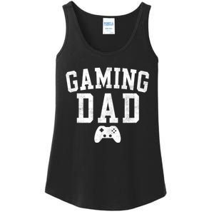 Gaming Dad Classic Bold Font FatherS Day Daddy Ladies Essential Tank