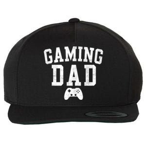 Gaming Dad Classic Bold Font FatherS Day Daddy Wool Snapback Cap