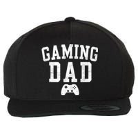 Gaming Dad Classic Bold Font FatherS Day Daddy Wool Snapback Cap