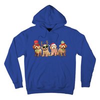 Golden Doodle Christmas Dogs Xmas Lights Christmas Xmas Tree Gift Hoodie