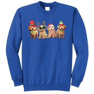 Golden Doodle Christmas Dogs Xmas Lights Christmas Xmas Tree Gift Sweatshirt