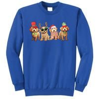 Golden Doodle Christmas Dogs Xmas Lights Christmas Xmas Tree Gift Tall Sweatshirt