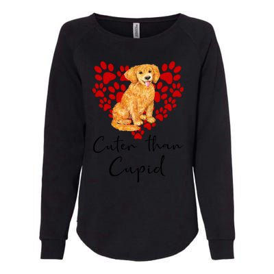 Goldie Dog Cuter Than Cupid Golden Retriever Valentines Day Cute Gift Womens California Wash Sweatshirt