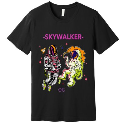 Greatest Dad Cannabis Strain Skywalker Og Weed Design Premium T-Shirt