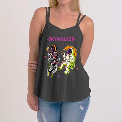 Greatest Dad Cannabis Strain Skywalker Og Weed Design Women's Strappy Tank