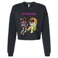 Greatest Dad Cannabis Strain Skywalker Og Weed Design Cropped Pullover Crew