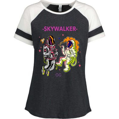 Greatest Dad Cannabis Strain Skywalker Og Weed Design Enza Ladies Jersey Colorblock Tee