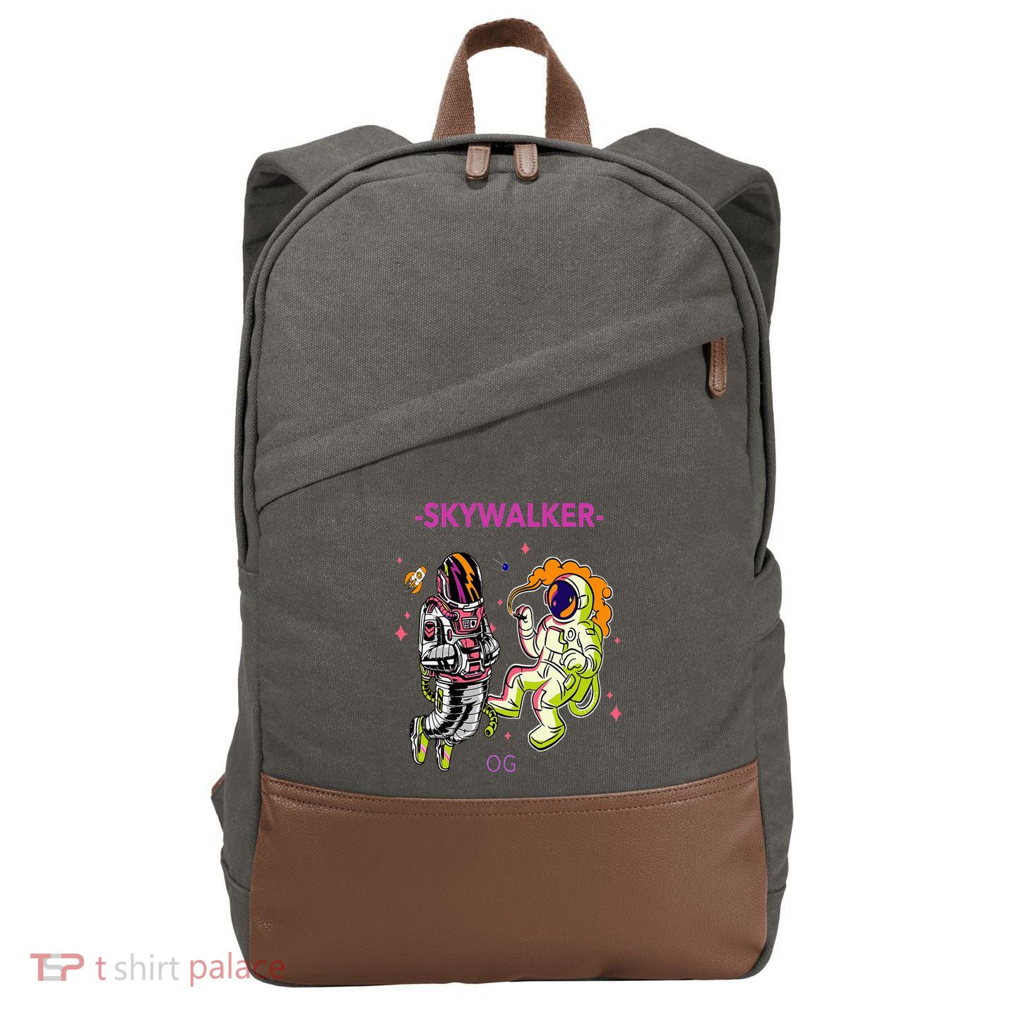 Greatest Dad Cannabis Strain Skywalker Og Weed Design Cotton Canvas Backpack