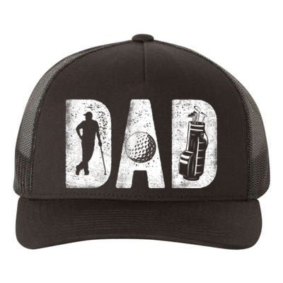 Golfing Dad Classic Bold Font FatherS Day Golf Daddy Yupoong Adult 5-Panel Trucker Hat