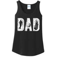 Golfing Dad Classic Bold Font FatherS Day Golf Daddy Ladies Essential Tank