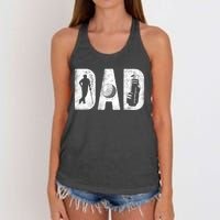 Golfing Dad Classic Bold Font FatherS Day Golf Daddy Women's Knotted Racerback Tank