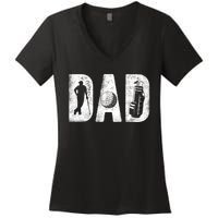 Golfing Dad Classic Bold Font FatherS Day Golf Daddy Women's V-Neck T-Shirt