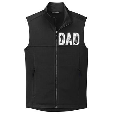 Golfing Dad Classic Bold Font FatherS Day Golf Daddy Collective Smooth Fleece Vest