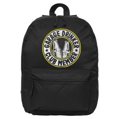 Garage Drinker Club Member 16 in Basic Backpack