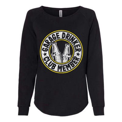 Garage Drinker Club Member Womens California Wash Sweatshirt