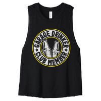 Garage Drinker Club Member Women's Racerback Cropped Tank