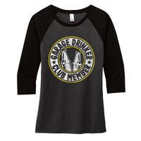 Garage Drinker Club Member Women's Tri-Blend 3/4-Sleeve Raglan Shirt