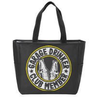 Garage Drinker Club Member Zip Tote Bag