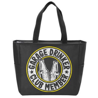 Garage Drinker Club Member Zip Tote Bag