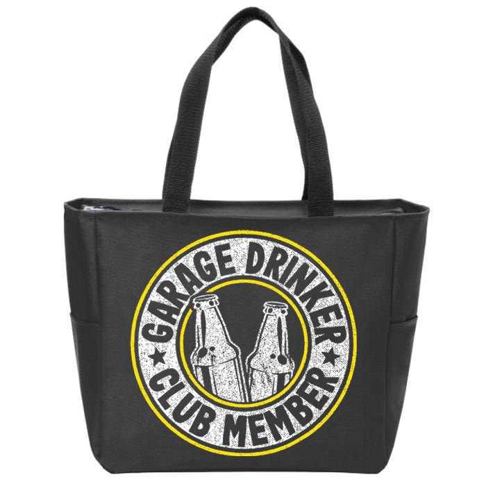 Garage Drinker Club Member Zip Tote Bag