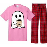 Ghost Drinking Coffee Funny Halloween Costume Pajama Set