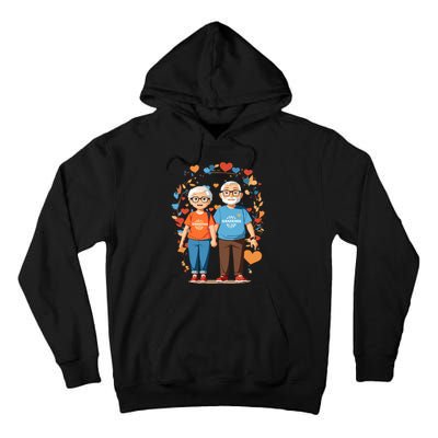 Grandparents Day Celebration Artwork Tall Hoodie