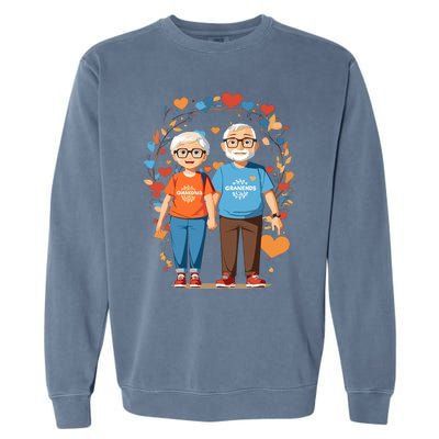 Grandparents Day Celebration Artwork Garment-Dyed Sweatshirt