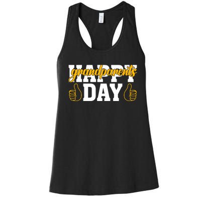 Grandparents Day Celebration Print Women's Racerback Tank