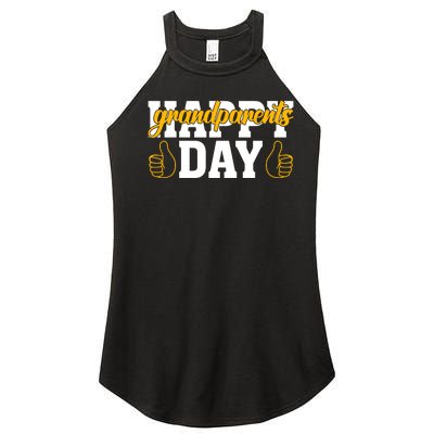 Grandparents Day Celebration Print Women’s Perfect Tri Rocker Tank