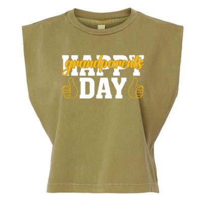 Grandparents Day Celebration Print Garment-Dyed Women's Muscle Tee