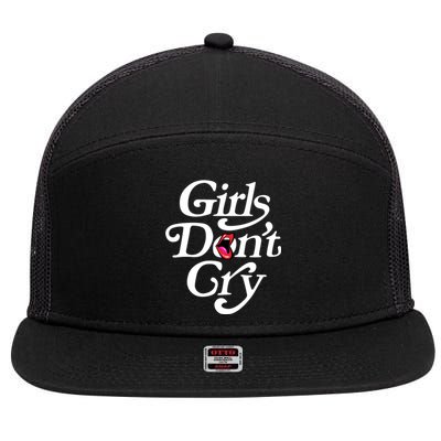 Girls Don't Cry Retro 7 Panel Mesh Trucker Snapback Hat