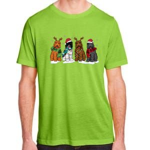 Goldendoodle Dogs Christmas Lights Golden Doodle Dog Xmas Pj Adult ChromaSoft Performance T-Shirt