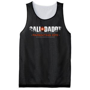 Gamer Dad Call Of Daddy Parenting Ops Funny FatherS Day Mesh Reversible Basketball Jersey Tank