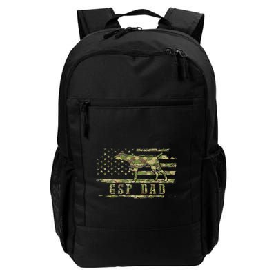 Gsp Dad Camo American Flag German Shorthaired Pointer Dog Backpack