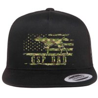 Gsp Dad Camo American Flag German Shorthaired Pointer Dog Flatbill Hat