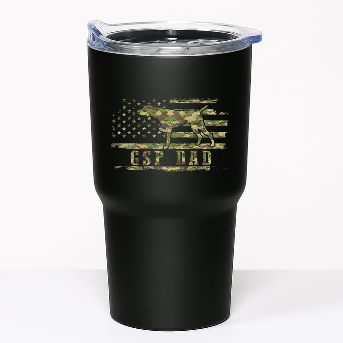 Gsp Dad Camo American Flag German Shorthaired Pointer Dog Tumbler