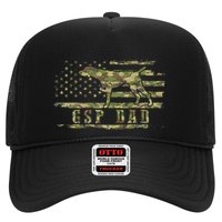 Gsp Dad Camo American Flag German Shorthaired Pointer Dog Hat