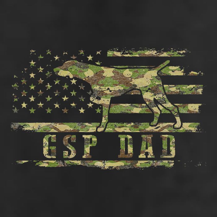Gsp Dad Camo American Flag German Shorthaired Pointer Dog Hat