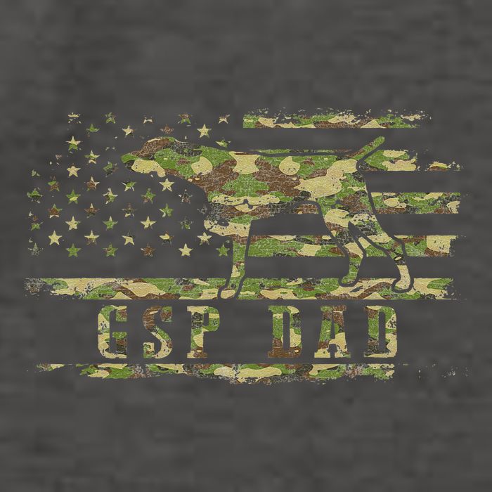 Gsp Dad Camo American Flag German Shorthaired Pointer Dog Vector Backpack