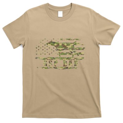 Gsp Dad Camo American Flag German Shorthaired Pointer Dog T-Shirt