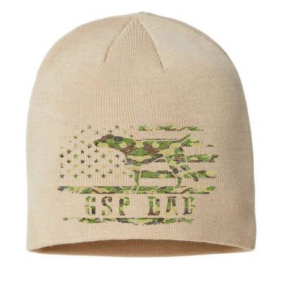 Gsp Dad Camo American Flag German Shorthaired Pointer Dog Sustainable Beanie