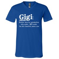 Gigi Definition Cute Gift Gigi Gift Grandma Birthday Tee Cute Gift V-Neck T-Shirt