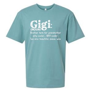 Gigi Definition Cute Gift Gigi Gift Grandma Birthday Tee Cute Gift Sueded Cloud Jersey T-Shirt