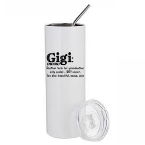 Gigi Definition Cute Gift Gigi Gift Grandma Birthday Tee Cute Gift Stainless Steel Tumbler