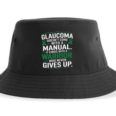 Glaucoma DoesnT Come With A Manual It Comes With A Warrior Sustainable Bucket Hat