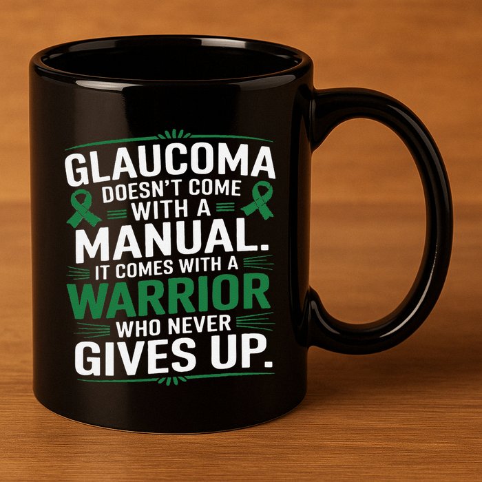 Glaucoma DoesnT Come With A Manual It Comes With A Warrior 11oz C Handle Ceramic Mug
