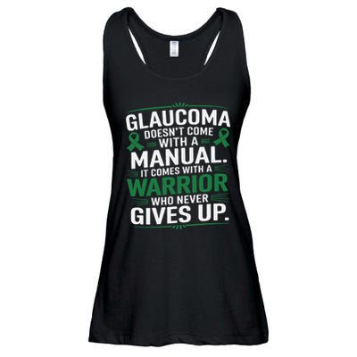 Glaucoma DoesnT Come With A Manual It Comes With A Warrior Ladies Essential Flowy Tank