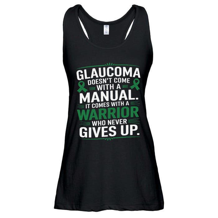 Glaucoma DoesnT Come With A Manual It Comes With A Warrior Ladies Essential Flowy Tank