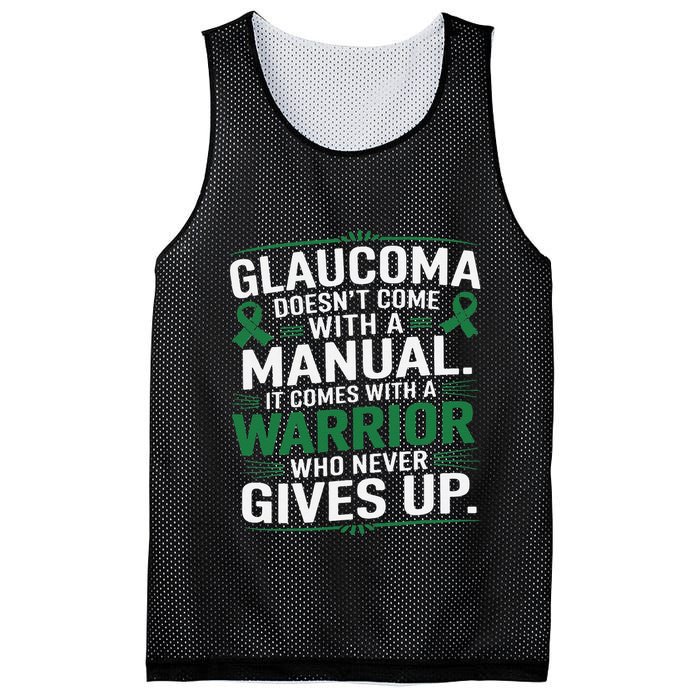 Glaucoma DoesnT Come With A Manual It Comes With A Warrior Mesh Reversible Basketball Jersey Tank